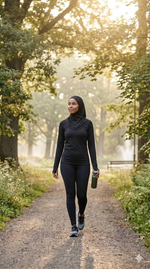 walking inflammation balance through daily walking routine.